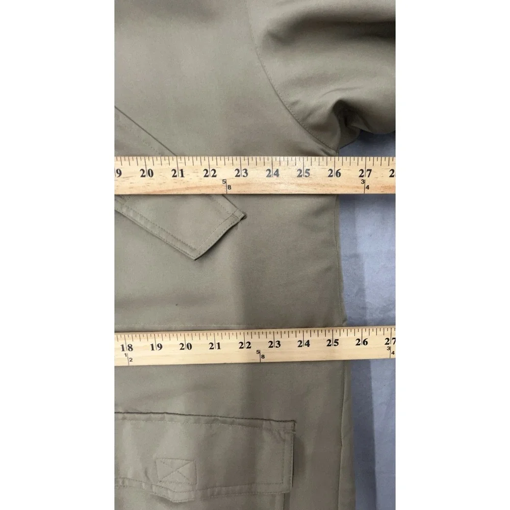 Guide Gear Jacket L Khaki Brown Pockets Removable Liner Hunt Fish Outdoor